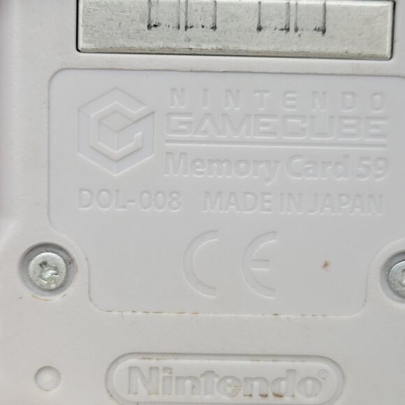 Nintendo’s GameCube TWO Memory Cards 59 DOL-008 Tested Working Original - Picture 3 of 4